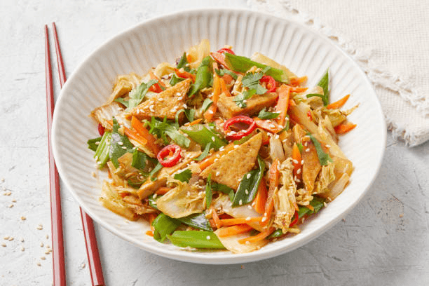 cabbage stir fry with tofu