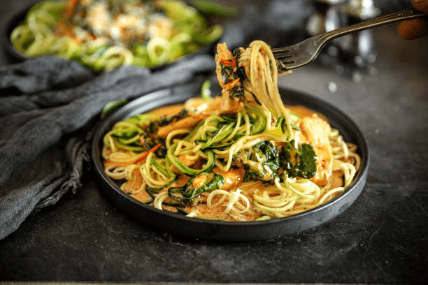 chicken breast with zucchini noodles