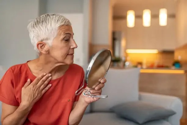 image of a person using collagen product