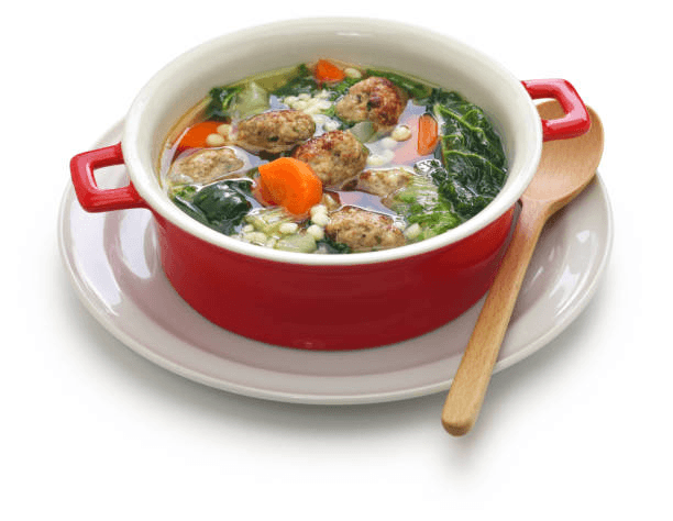 kale and chicken soup