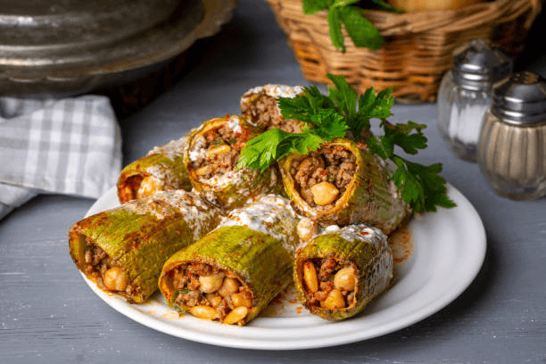 zucchini boats with ground turkey