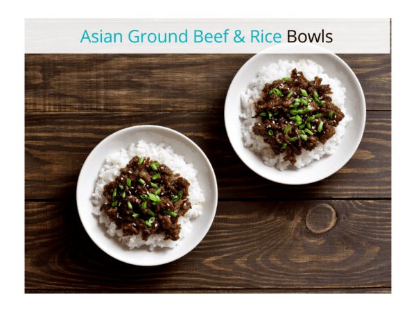 Asian Ground Beef Rice Bowls Easy Recipe by LUM